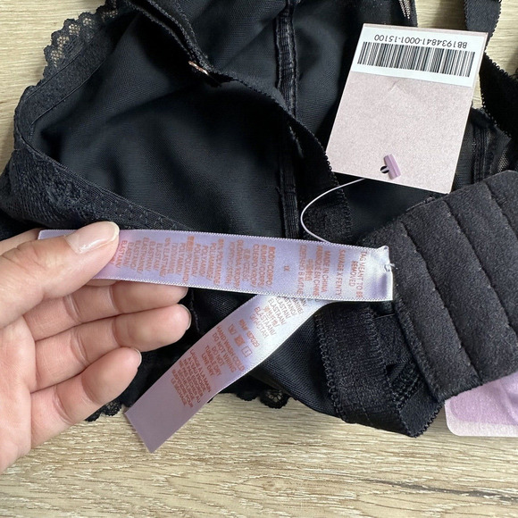 Savage x Fenty Black Lace Bralette Plus Size 1X NWT - Picture 4 of 4